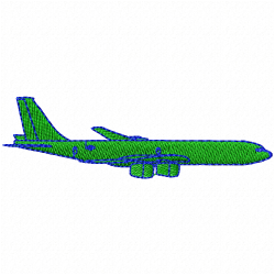 Airplanes Embroidery Design 12